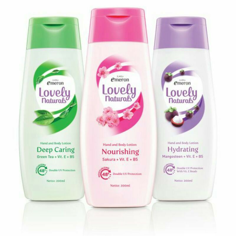 emeron lovely naturals hand &amp; body lotion 100ml