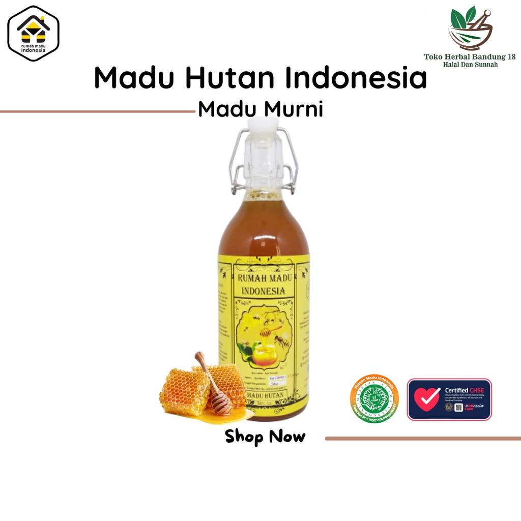 

Madu Hutan Asli Murni Raw Honey 725 Gr