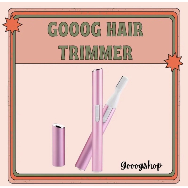 Gooog Hair Trimmer Alat Cukur Alis Pencukur Bulu Tanpa Rasa Sakit