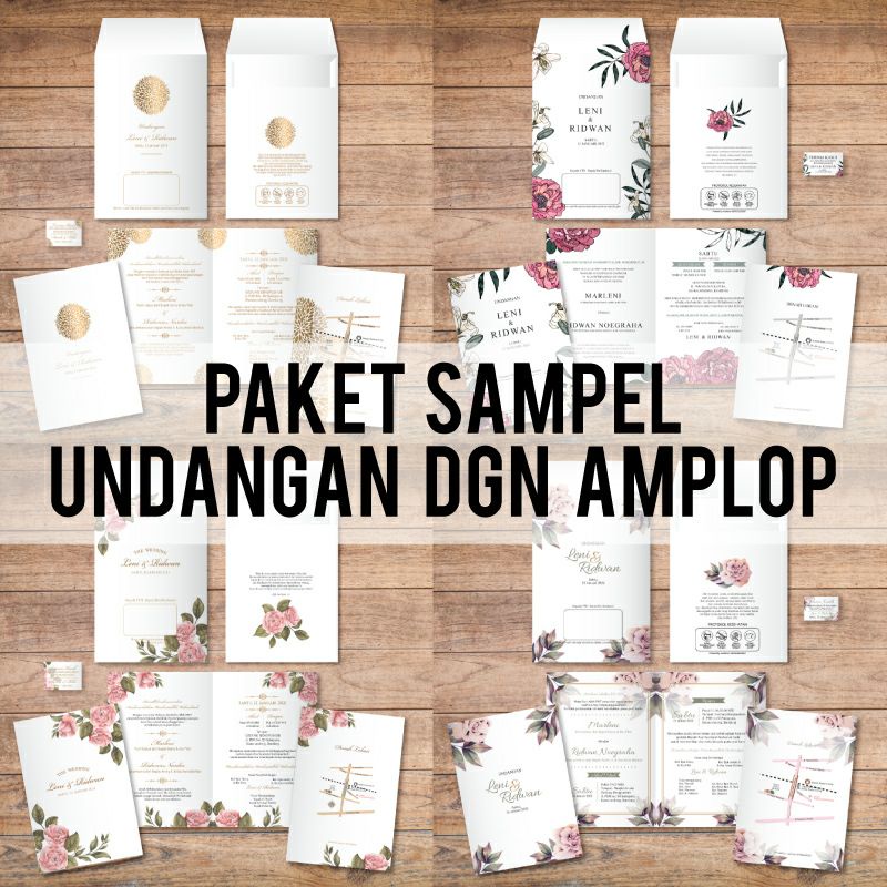 

paket sampel undangan amplop jasmin