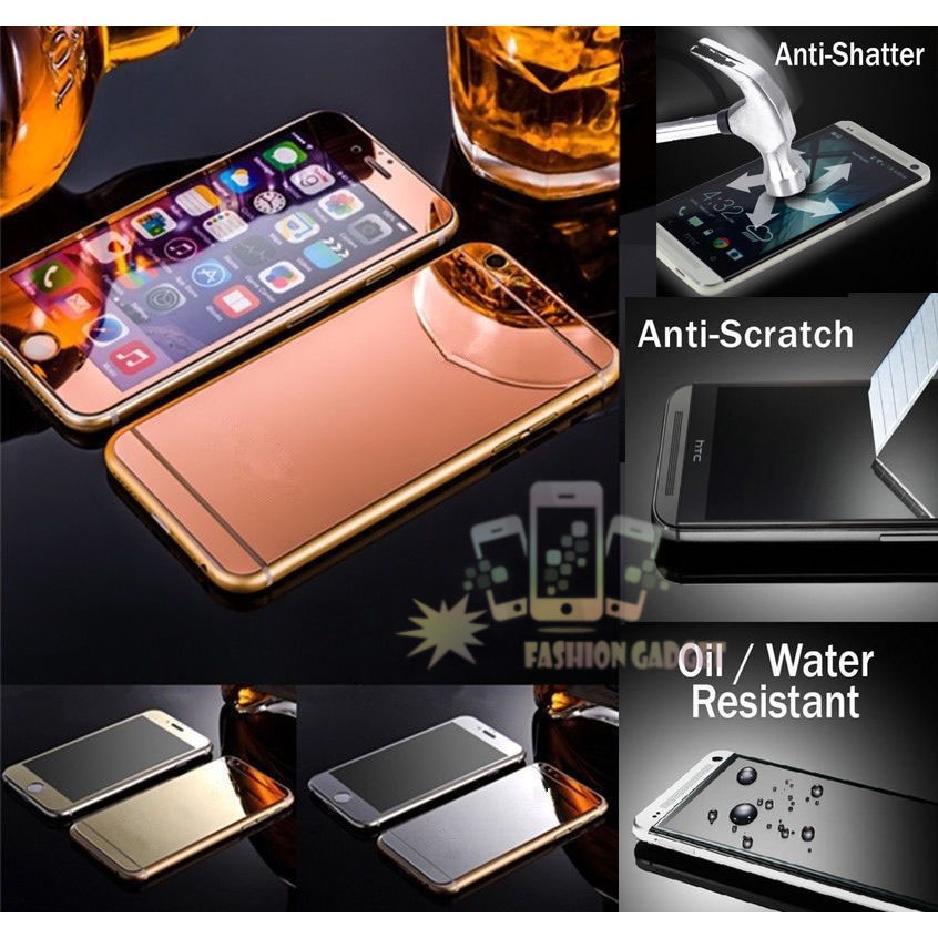 Tempered Glass Iphone 7 Ukuran 5.5 inch (2IN1) / Iphone 7 plus Glossy/ Anti Gores Kaca - Rose Gold