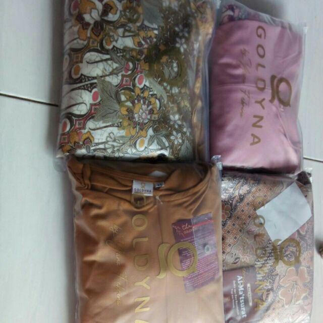 Goldyna Gamis Kurung | Gamis Batik Seperti Setelan Batik Muslimah | Rok Batik | Gamis Seragam Batik