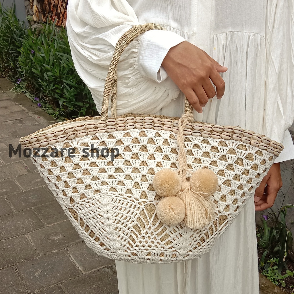 tas rotan rajut handmade bali