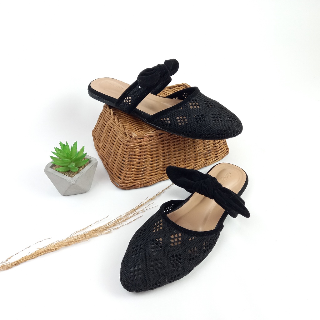 VNL Marleen Mules | Sepatu Wanita | Sepatu Flatshoes | Flatshoes Casual | Mules