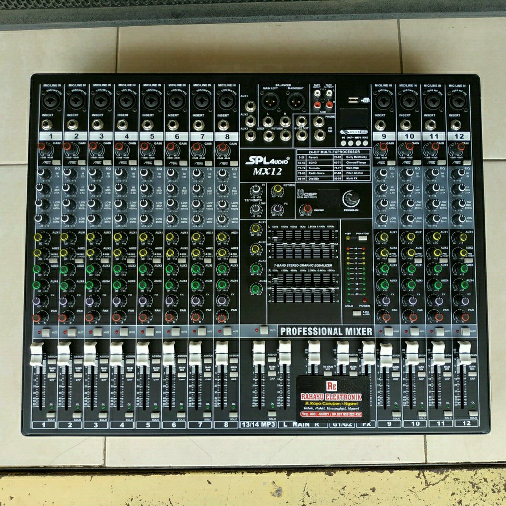 MIXER SPL AUDIO MX-12 4 Aux