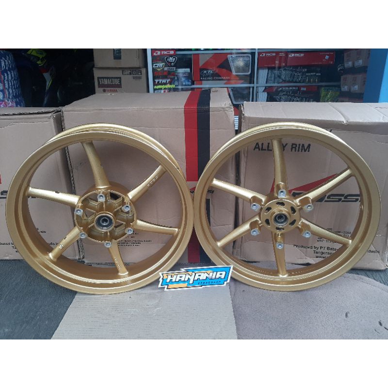Velg Vrossi Sanca Model Rcb Ninja RR gold putih murah