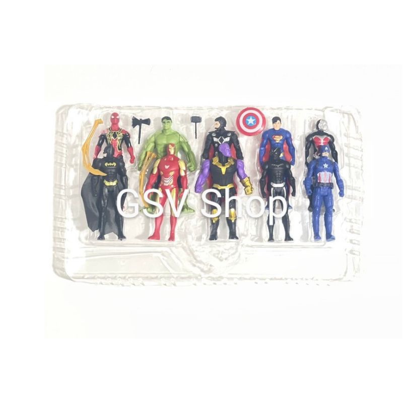 Action Figure Avenger 10pcs Kotak