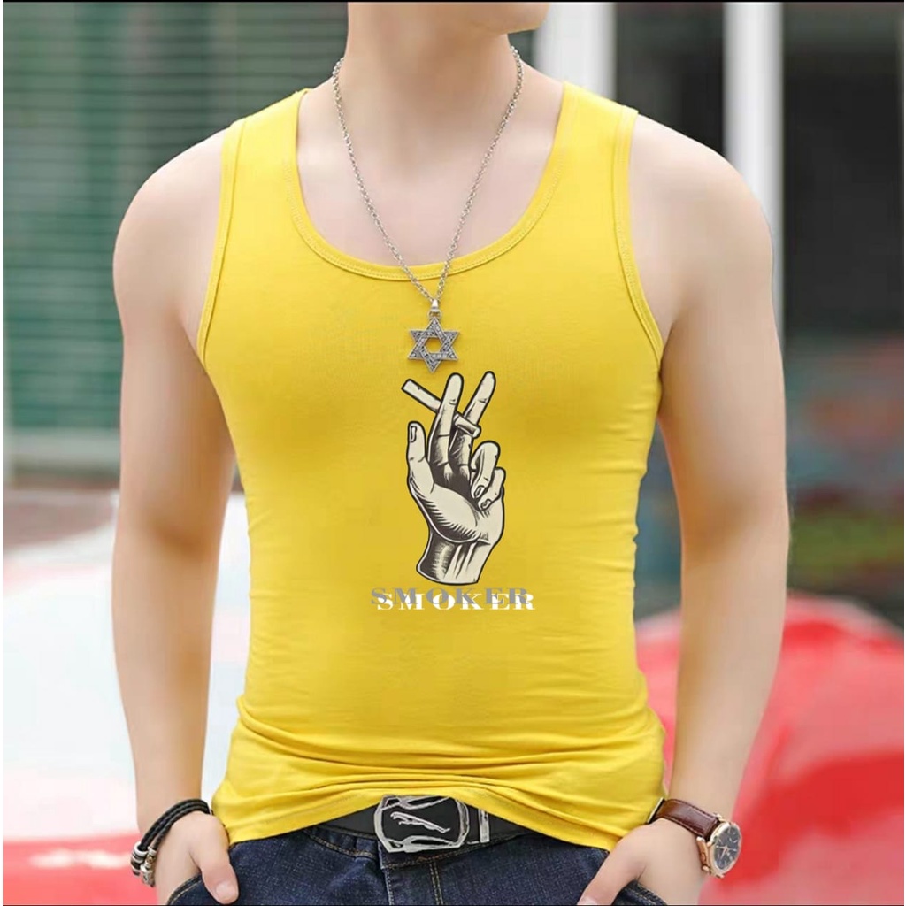 POLILE781 / SINGLET SMOKER / kaos oblong / kaos dalam cowok / terlaris