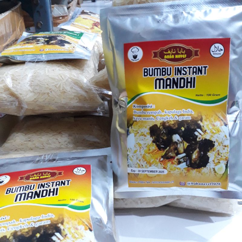

Paket Nasi Arab Rempah Instan Kebuli, Biryani, Khabsah, Bukhori, Mandhi 1 Kg/Resep Dari Chef Yaman
