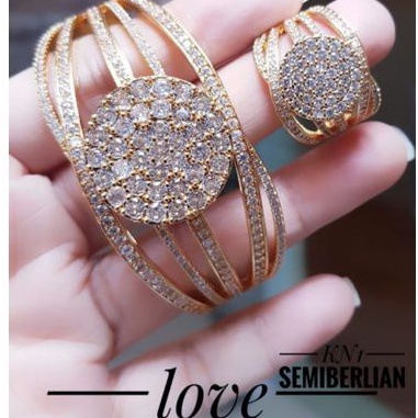 Xuping Set Gelang Dan Cincin Wanita M2461
