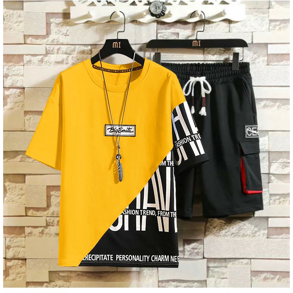 AMOSJKT28.SETELAN LENGAN PENDEK/SETELAN PRIA DEWASA/SETELAN 1 SET/STELAN PITATE