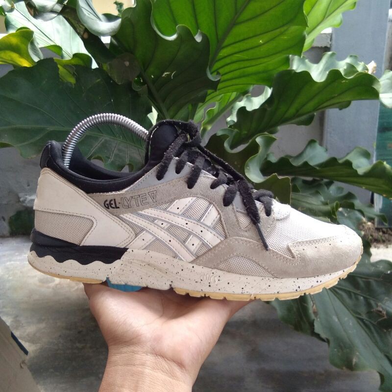 Asics Gel Lyte V Men's Shoes Cream-Cream-Black