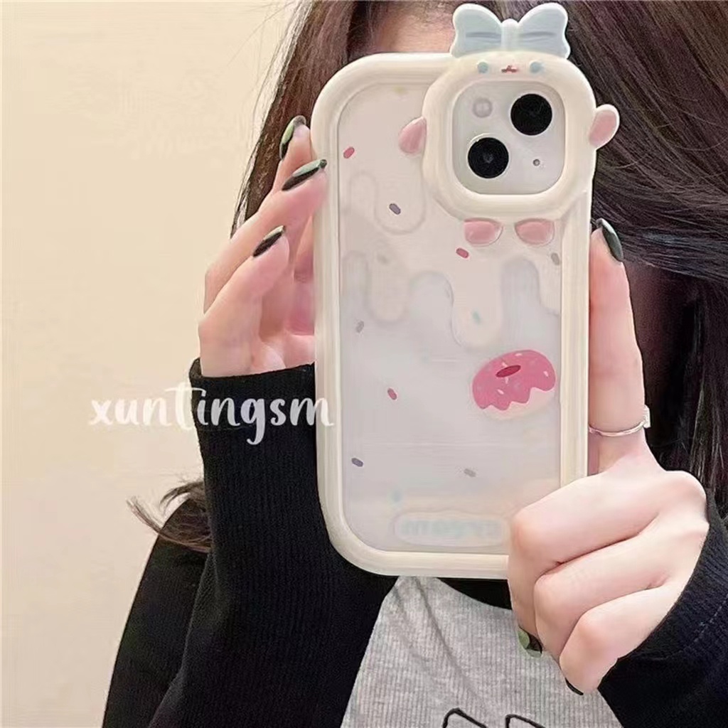 Case Bahan TPU Desain Es Krim Meleleh Untuk iPhone 13 13pro 13prm 11 7Plus 8Plus Xr XS 13 12 Pro Max