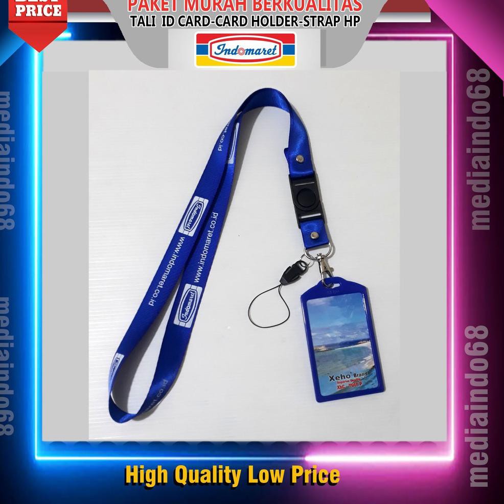 

[KODE W0648] INDOMARET Lanyard ID CARD/Gantungan ID Card-Tali Strap (Paket Murah)
