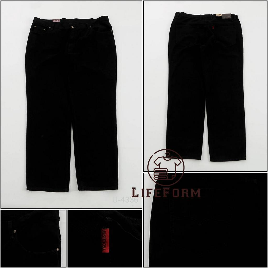 Celana Panjang Jeans pria  Hitam Must excell 45-48[U4336]