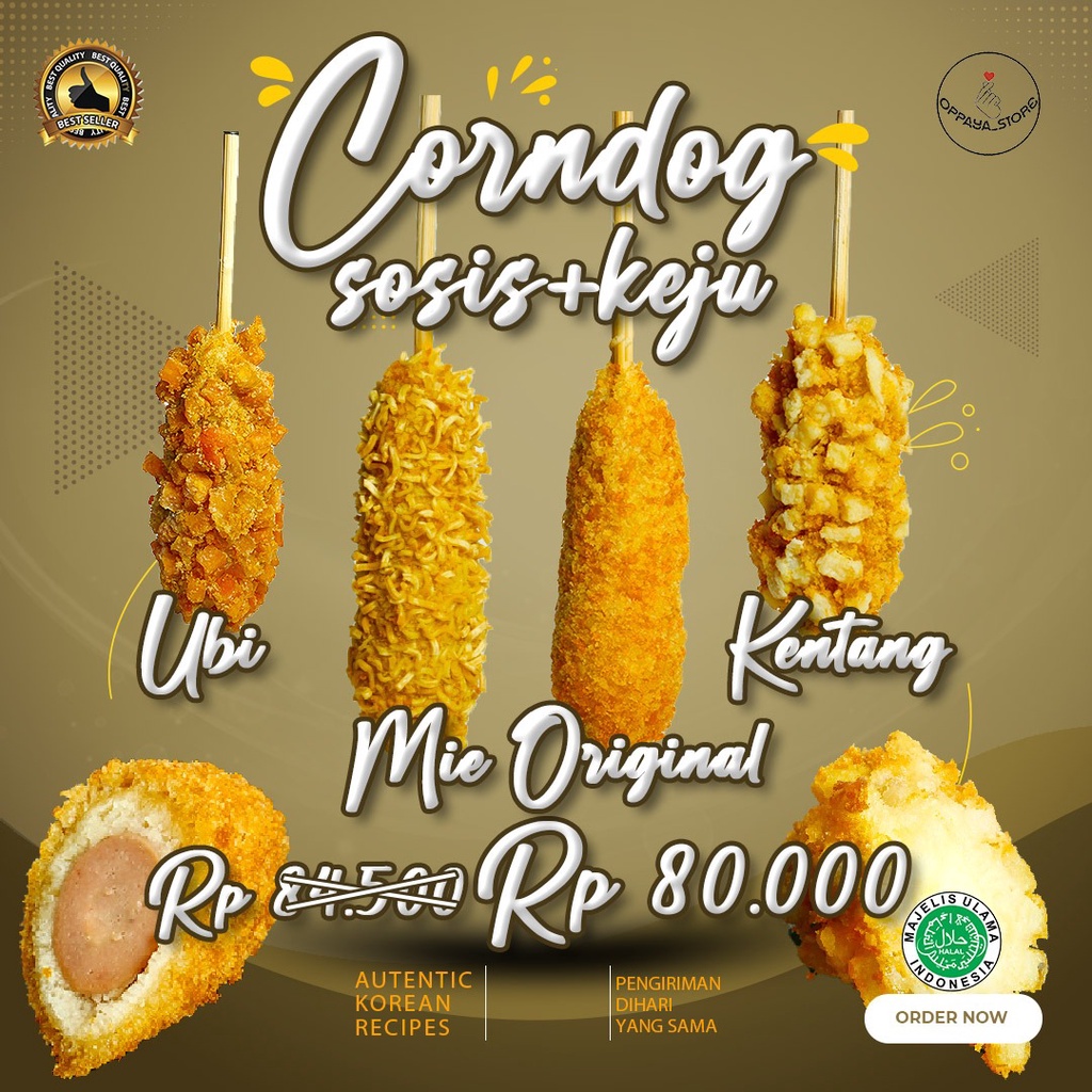 

Oppaya Store - Corndog Sosis dan Keju Mozarella Semua Varian