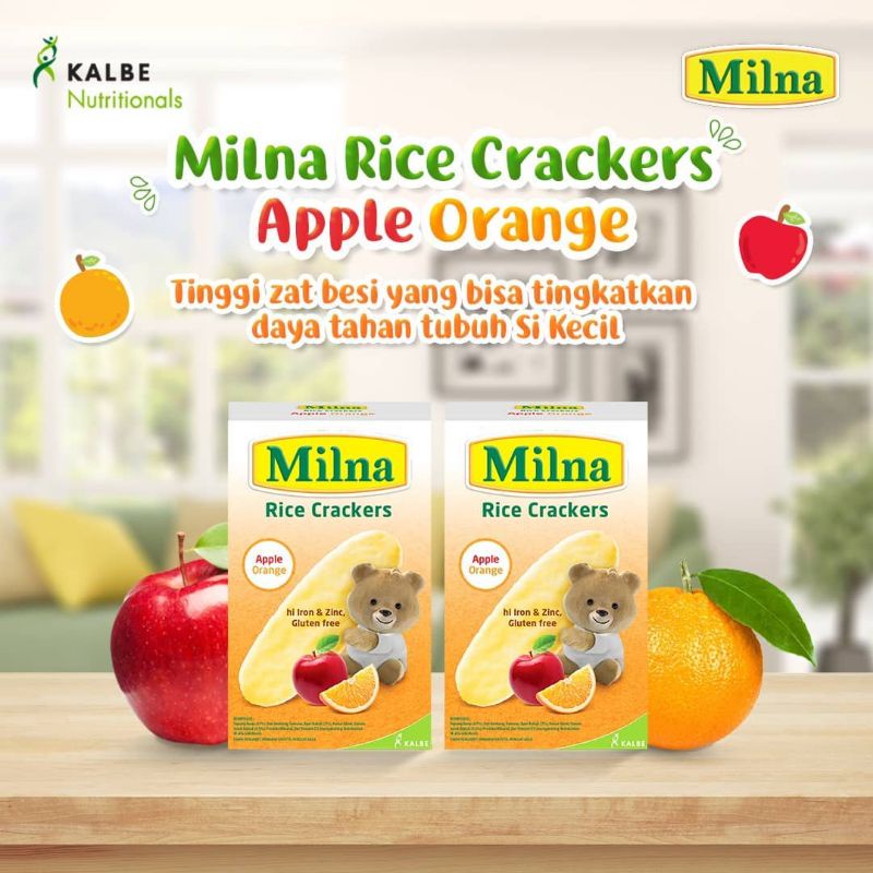 MILNA RICE CRACKERS - CEMILAN BAYI ENAK DARI BERAS DAN BUAH