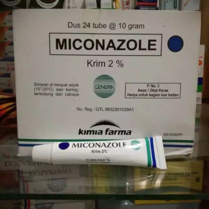 miconazole krim 2% salep jamur, panu, Exim dan kutu air