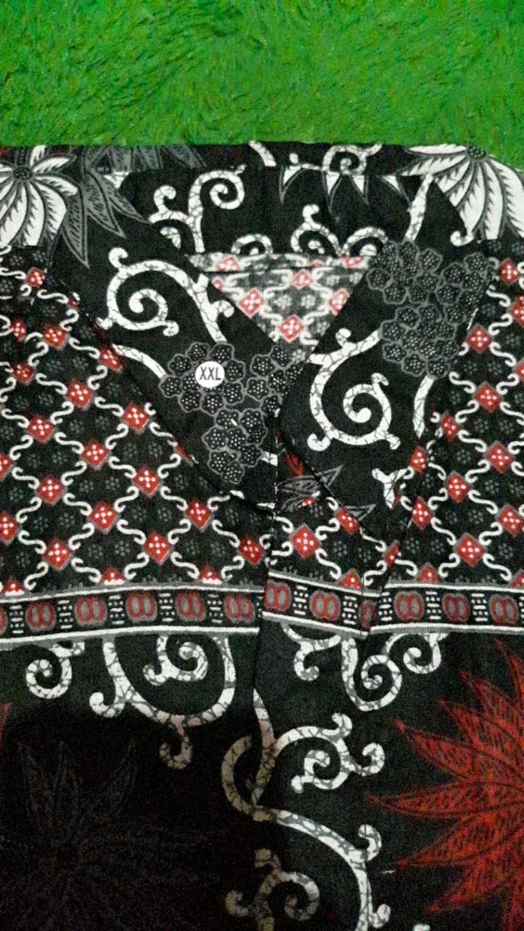 Hem Batik Pria Pendek Lawasan Sogan/pari Sulur/parang Black/merak Papua Ori By Batiek Solo Dc270927