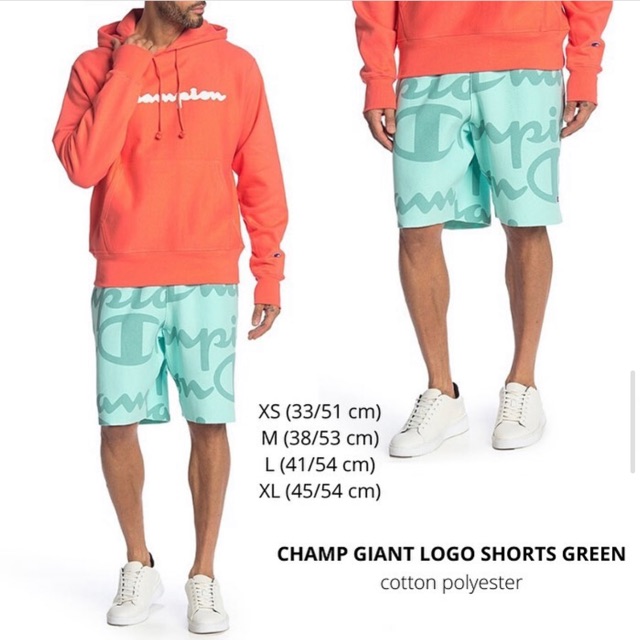 Celana pendek pria giant logo branded CHAMPION original