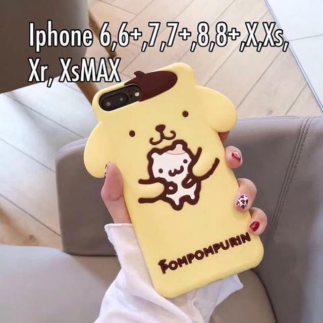 Pompompurim Jelly Case Iphone 6 6s 6s+ 6+ 7 7+ 8 8+ X Xs Xr XsMAX