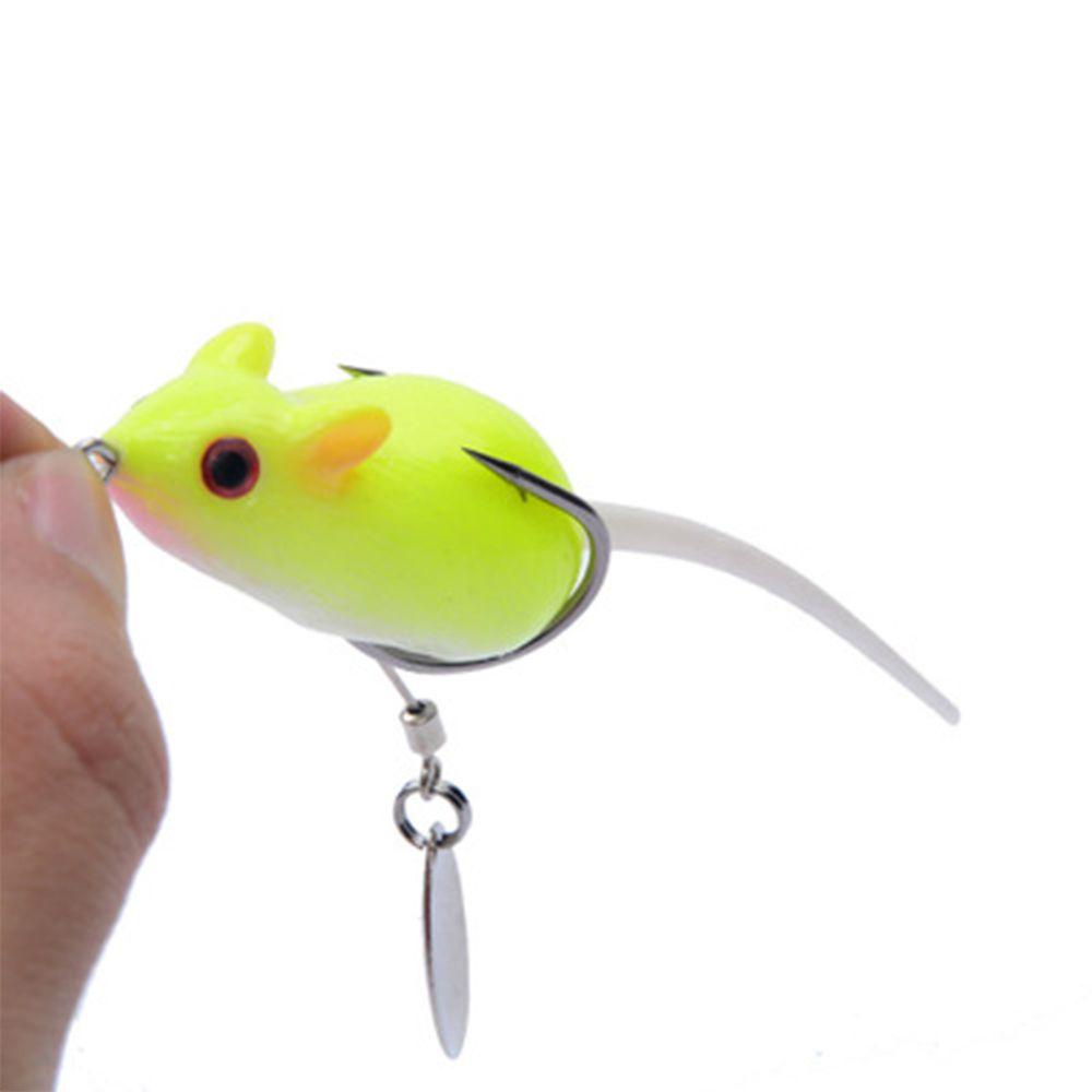 Solighter 5.5cm / 10.5g Umpan Pancing Soft Bait Bentuk Tikus Dengan Mata Kail