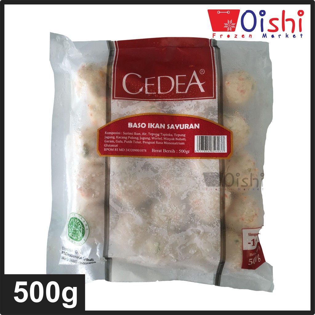 Jual Cedea Bakso Ikan Sayuran 500g Shopee Indonesia