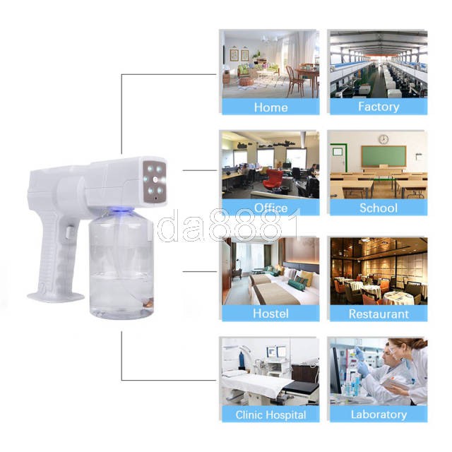 BEAUTYMAXX-HAIR NANO GUN/Nano Spray Gun/Nano Spray/Blue Light Nano Steam Spray/Nano Disinfektant Spray Gun Wireless