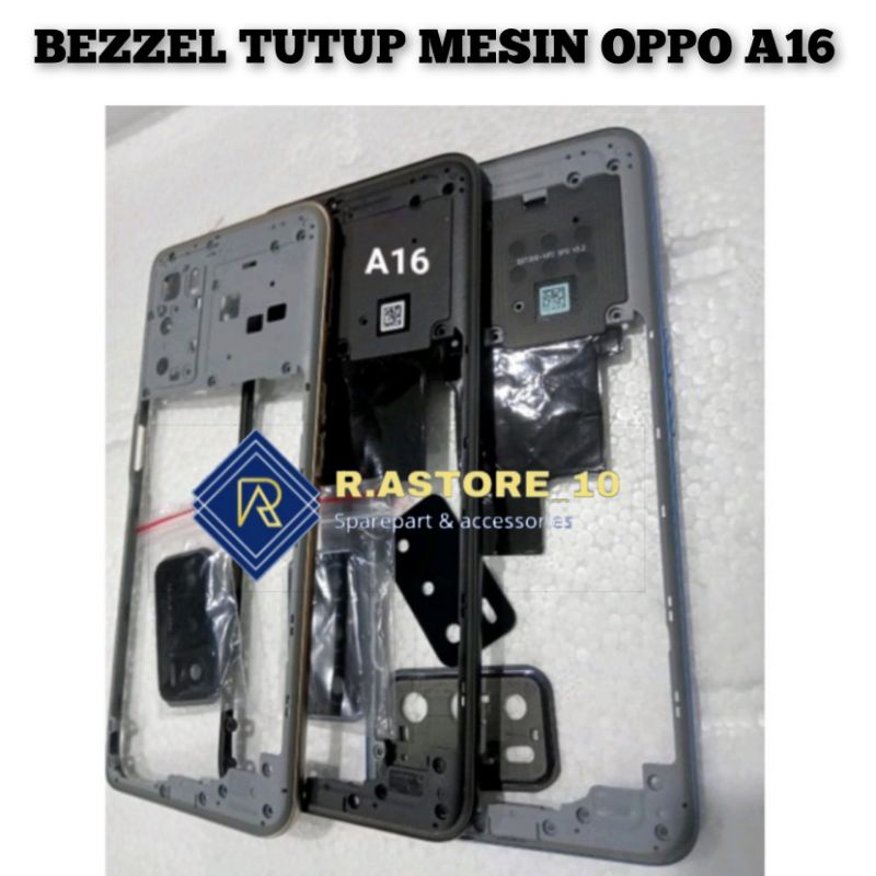 Bezzel Tutup Mesin Oppo A16 | Bezel Samping Oppo A16