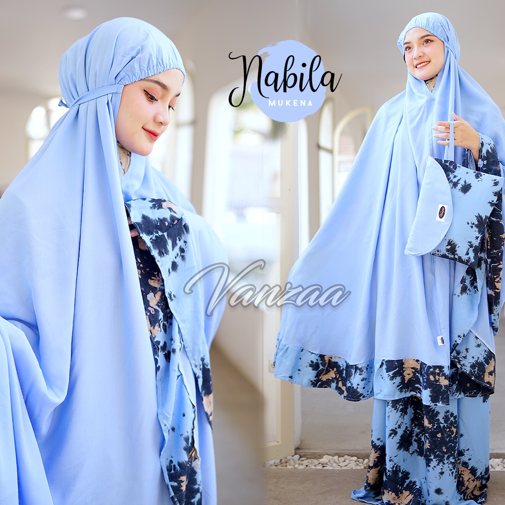 Mukena Bali Smoke Tiedye Premium ORIGINAL VANZAA | MUKENA BALI DEWASA JUMBO 2022 MURAH