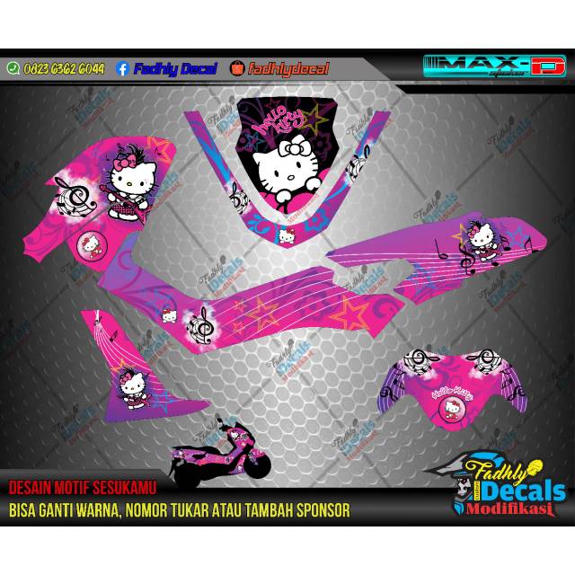 Decal nmax pink kitty