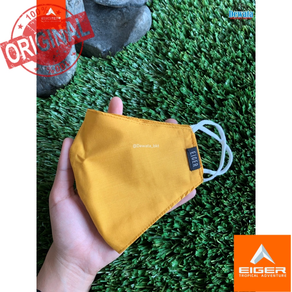 EIGER1989 MASKER NON MEDIS KAI E89 MASK ADULT,MUSTARD 6095 ORIGINAL PRODUK