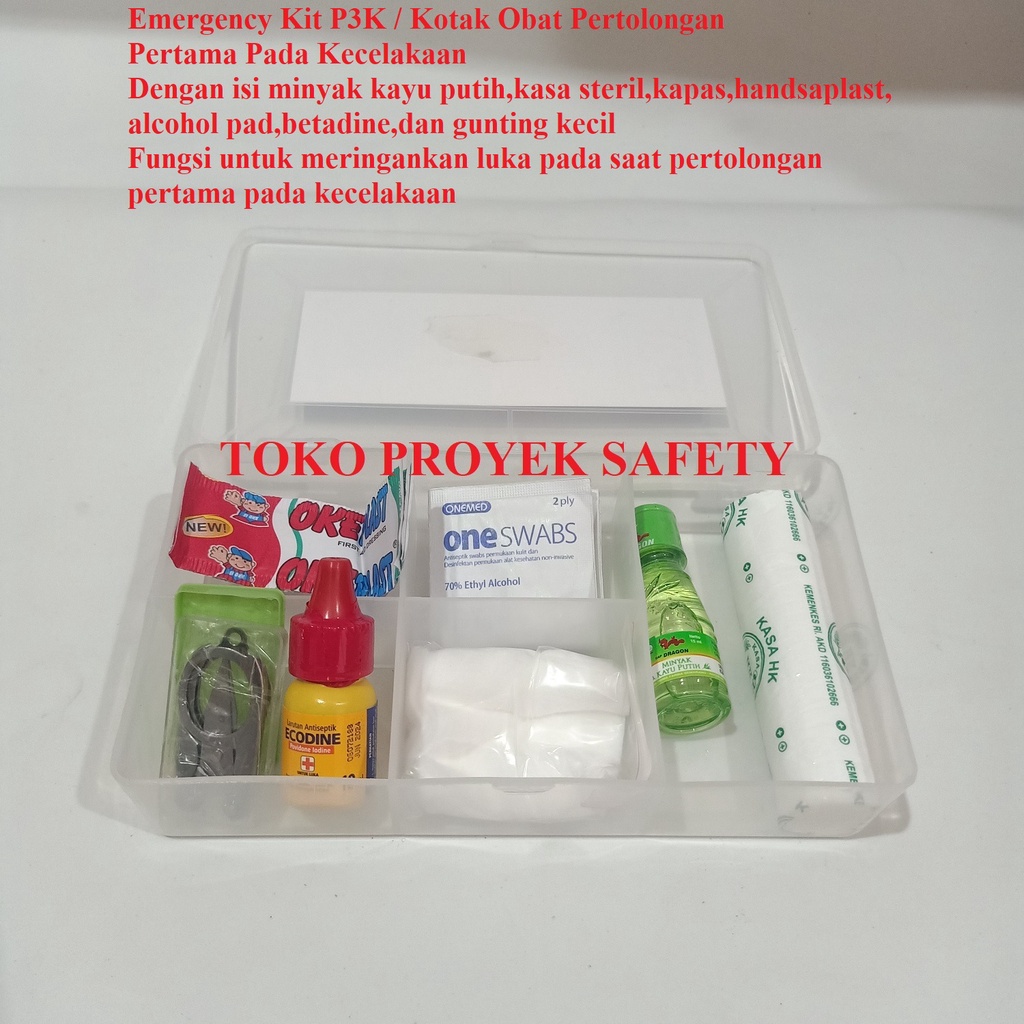 Kotak Obat P3K / Kotak Obat P3K Isi / Kotak Obat P3K Lengkap Dengan Isi