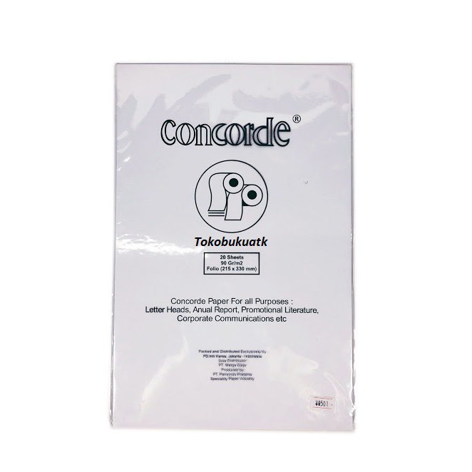 

Kertas Concorde F4 90 Gr/M2