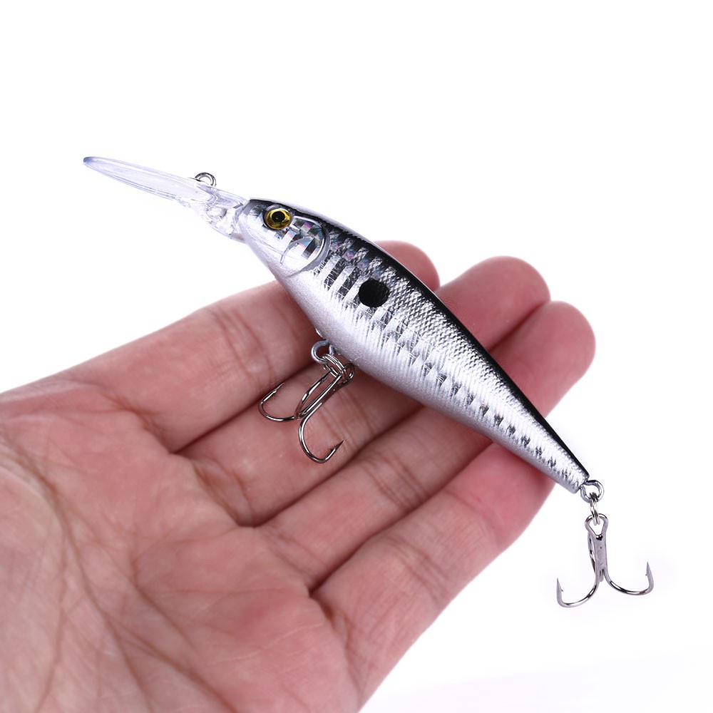 HENGJIA 20PCS Umpan Fishing Lure 11cm/10g Hard Bait Minnow Crankbait Wobbers Swimbait Fishing Tackle