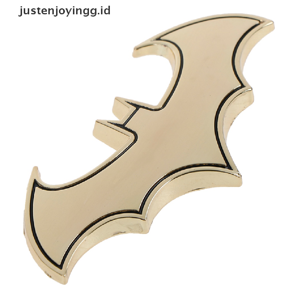 1pc Stiker emblem Logo Batman 3d Bahan metal Untuk Mobil / Motor