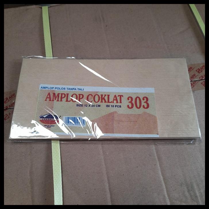 

Amplop Coklat Character 303 Polos Tanpa Tali 12X24Cm 1 Pack Isi 10