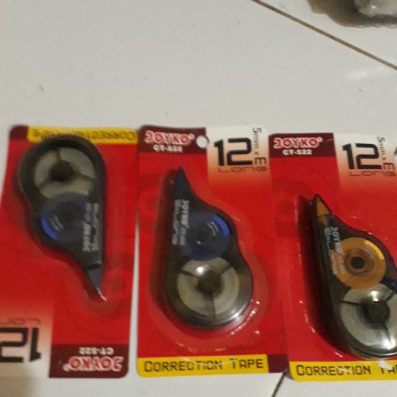 

joyko corection tape/ tip x kertas5mm tidak mudah robek ct 552