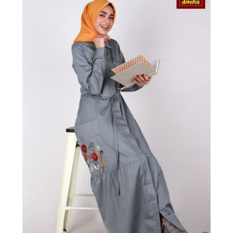 Abaya dannis Bordir terbaru 2020