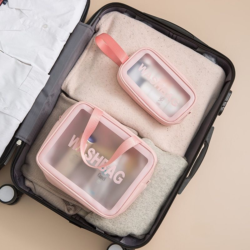[COD] Tas Kosmetik Travel Washbag Anti Air Pouch Kosmetik Traveling Praktis Anti Air Tas Make Up Skin Care Sabun