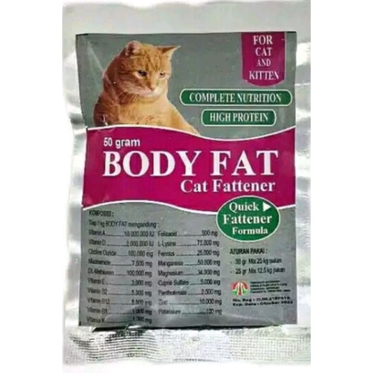 body fat kucing