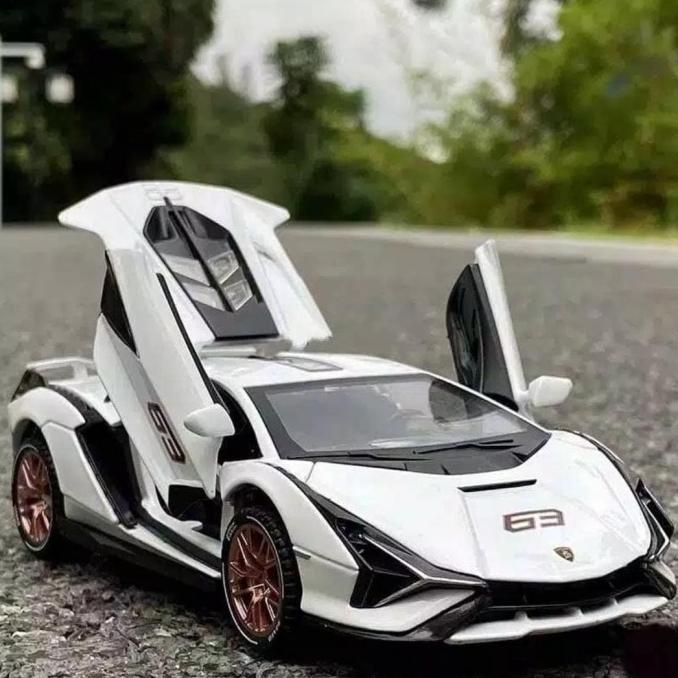 Diecast Miniatur Mobil Lamborghini Sian Skala 1:32 Metal Collection
