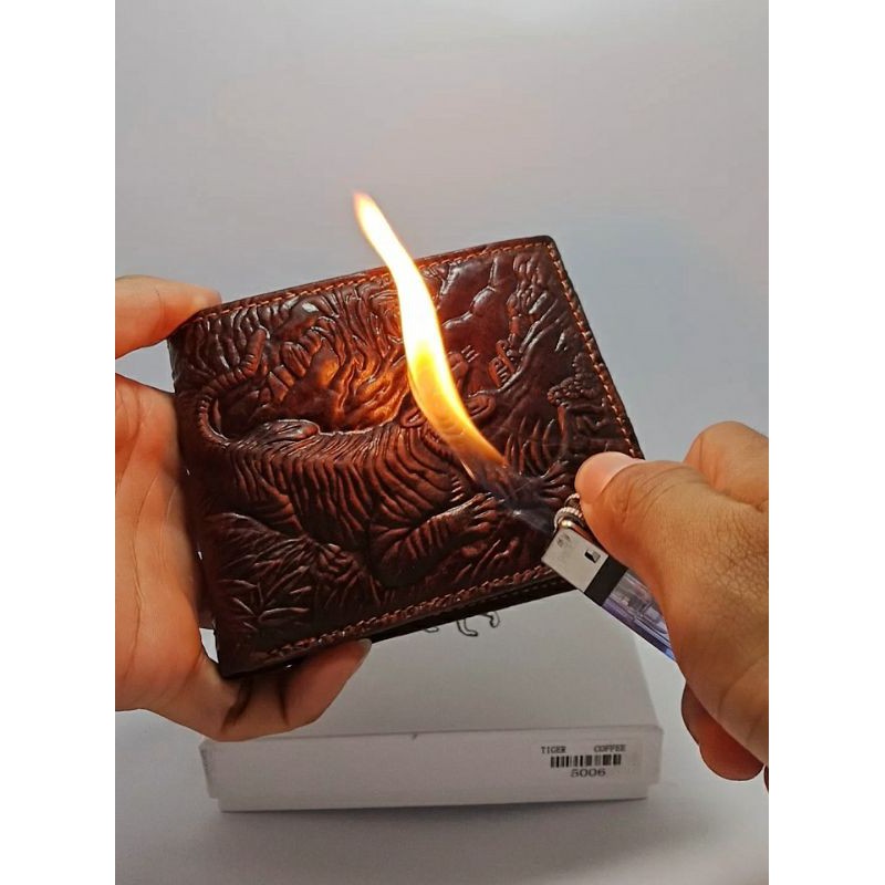 DOMPET PRIA KULIT ASLI MOTIF MACAN NAGA