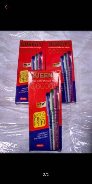 

PEN FASTER QUEEN'S C6000 Isi 12pcs