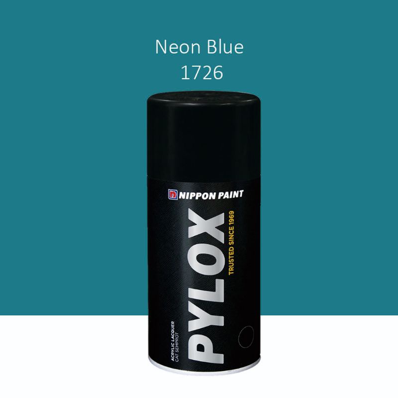 Pylox (Cat Semprot) Nippon Paint Metallic Colours 300 cc –Neon Blue 1726