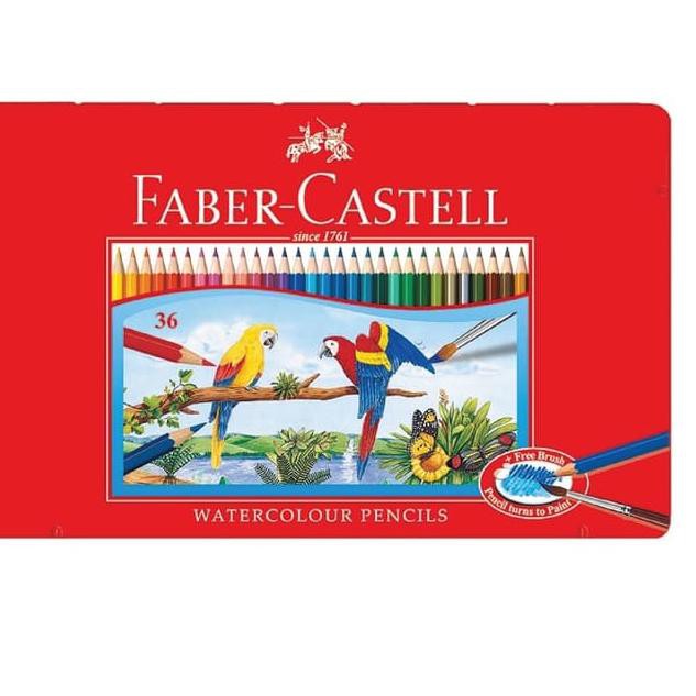 

Faber-Castell Watercolor Pencils 36L Tin Case