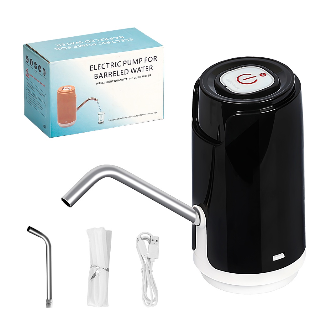 pompa air galon water dispenser / pump air minum mini canggih recharger elegan termurah hitam putih