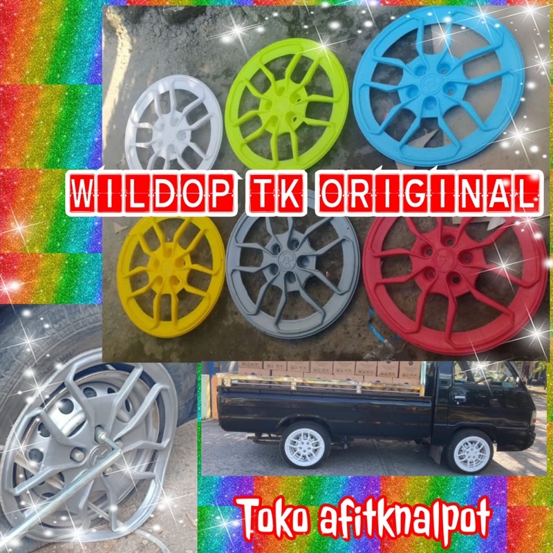 WELDOP TK BAHAN PLASTIK R17 COCOK DI L300, GRANMAX ,CARRY NEW wildop willdop whel dop velg vlg..