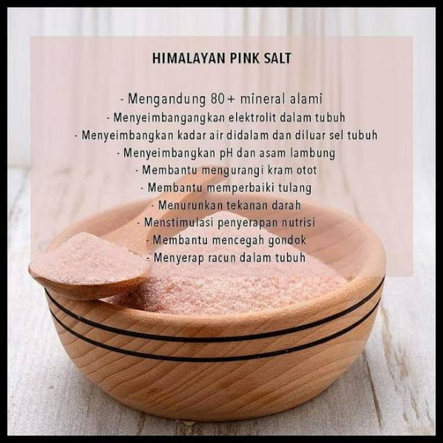 

Himalaya salt / garam himalaya 250gr