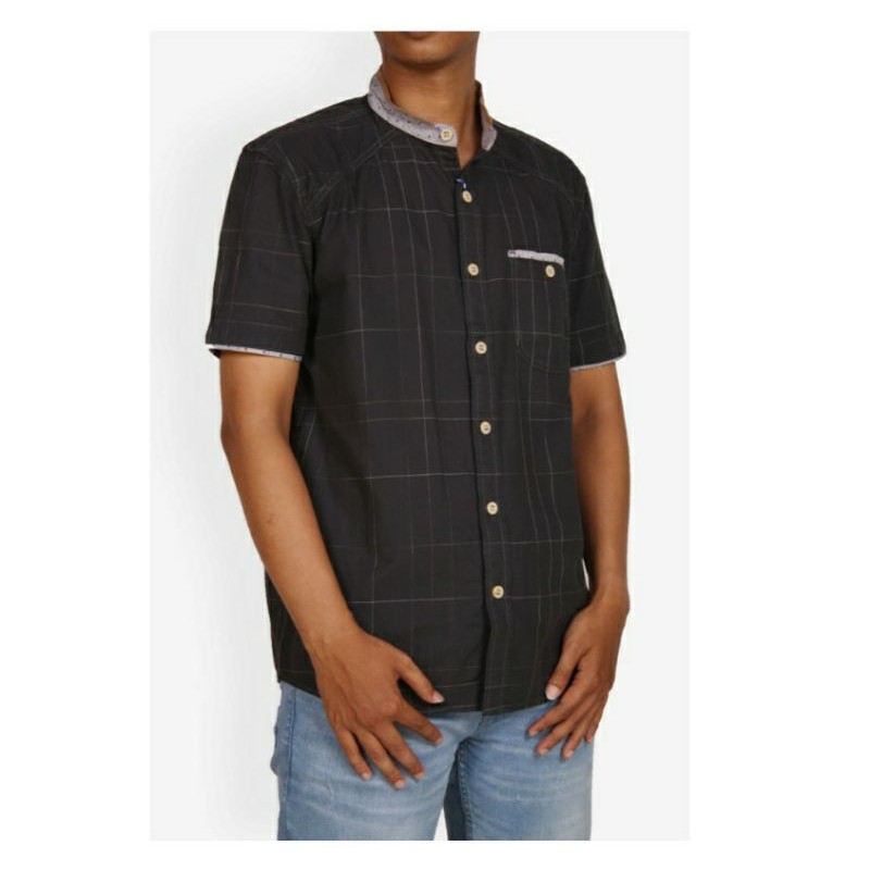 EMBA JEANS - BAJU KOKO PRIA LENGAN PENDEK VILLO TWO-1020790111